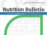 An image of the cover of Nutrition Bulletin